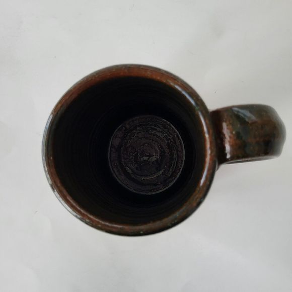 Vintage Rockdale Union Stoneware Glazed Mug RUS Elisabeth Goessling Red Clay - Picture 5 of 8